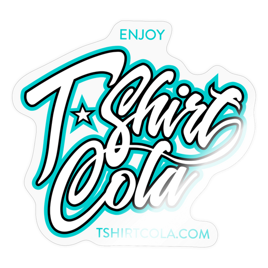 T-Shirt Cola Sticker - transparent glossy