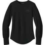MM1019 - Women’s Stretch Jersey Long Sleeve Blouson Top