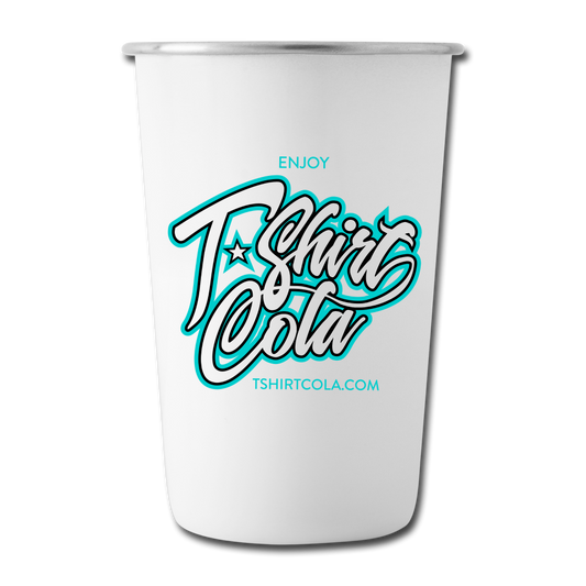 TC Stainless Steel Pint Cup - white