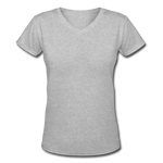 Women's V-Neck T-Shirt - gray