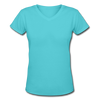 Women's V-Neck T-Shirt - aqua
