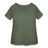 Women’s Curvy T-Shirt - heather military green