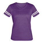 Women’s Vintage Sport T-Shirt - vintage purple/white