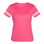 Women’s Vintage Sport T-Shirt - vintage pink/white